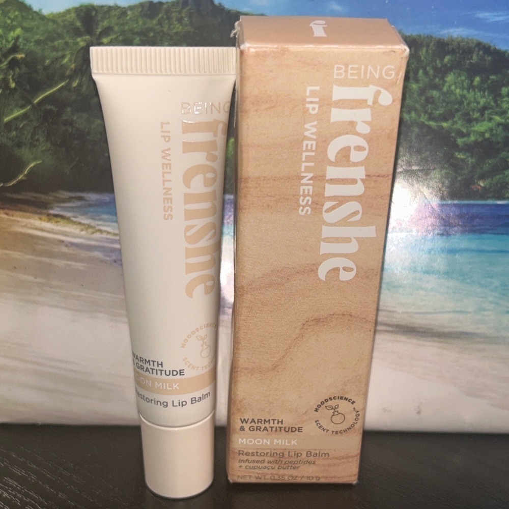 Being Frenshe Moon Milk Restoring Lip Balm Warmth & Gratitude 0.35oz New Box